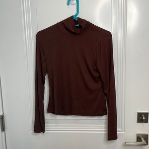 Brown Turtle Neck - Shein - Large